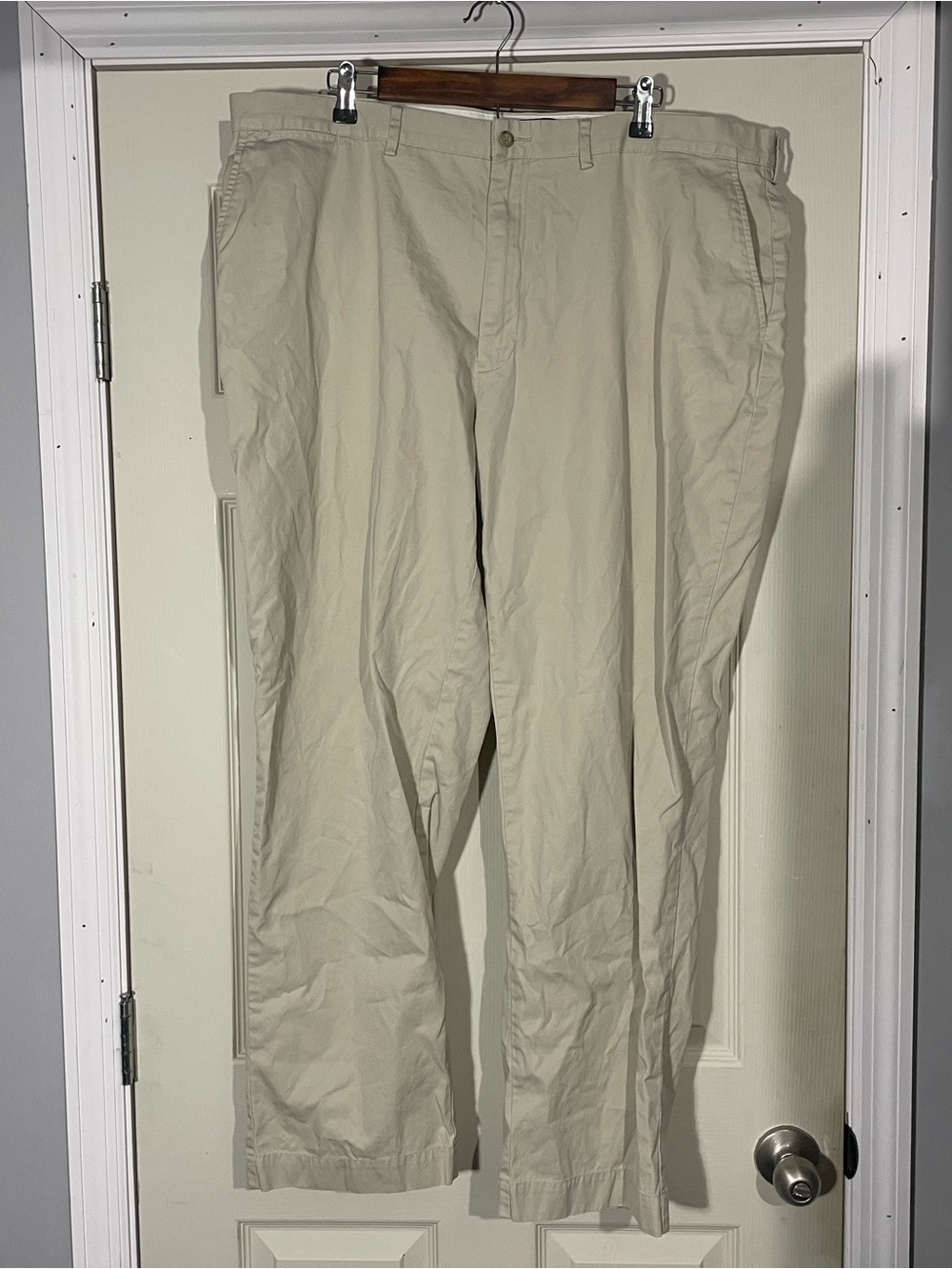 Polo Ralph Lauren Mens 100% Cotton 42x32 Tan Khaki Dress Pants